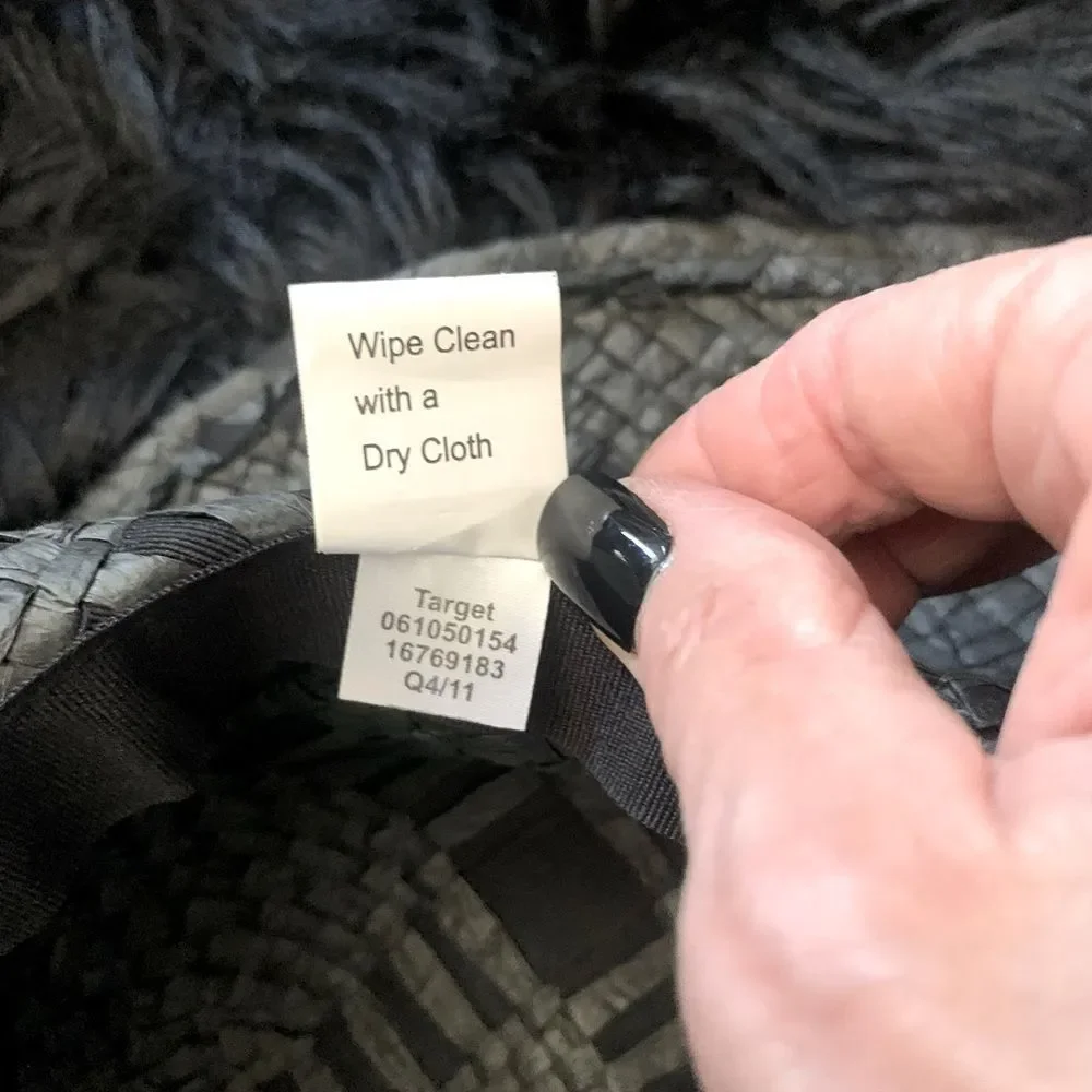 Unbranded Black Woven Floppy Sun Hat Size OS